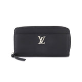 Louis Vuitton Zippy Lockme Round Zipper Long Wallet Leather