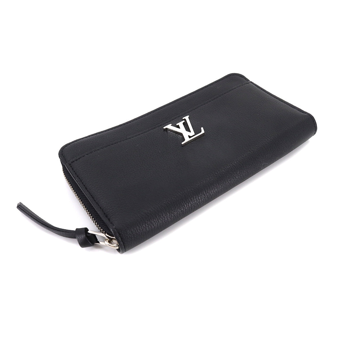 Louis Vuitton Zippy Lockme Round Zipper Long Wallet Leather