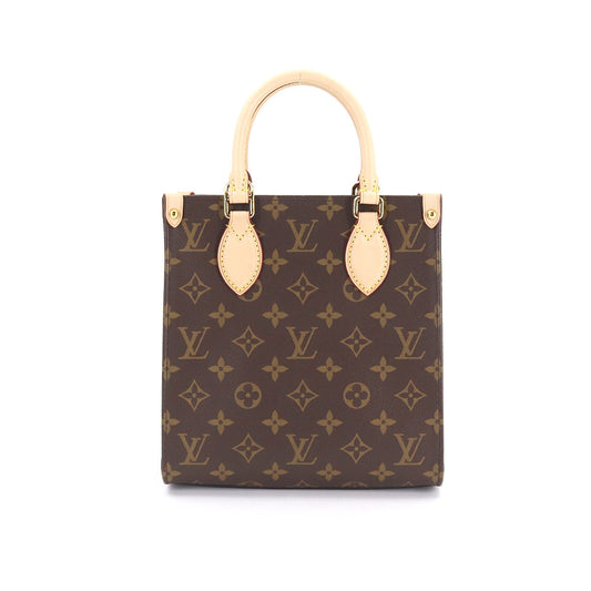 Louis Vuitton Monogram Sac Plat BB 2way Shoulder Bag Brown