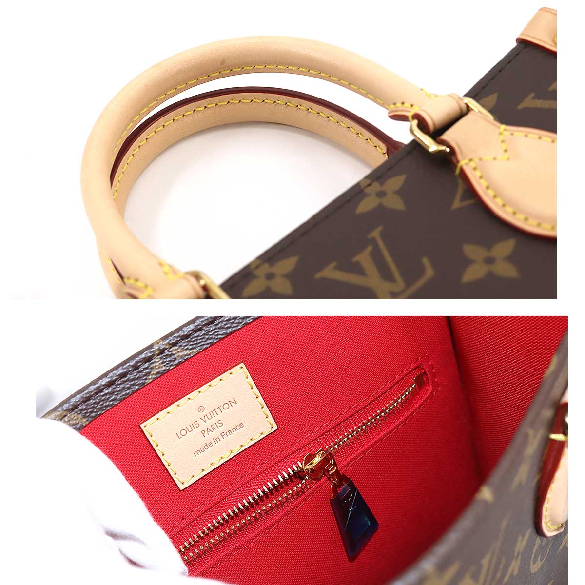 Louis Vuitton Monogram Sac Plat BB 2way Shoulder Bag Brown