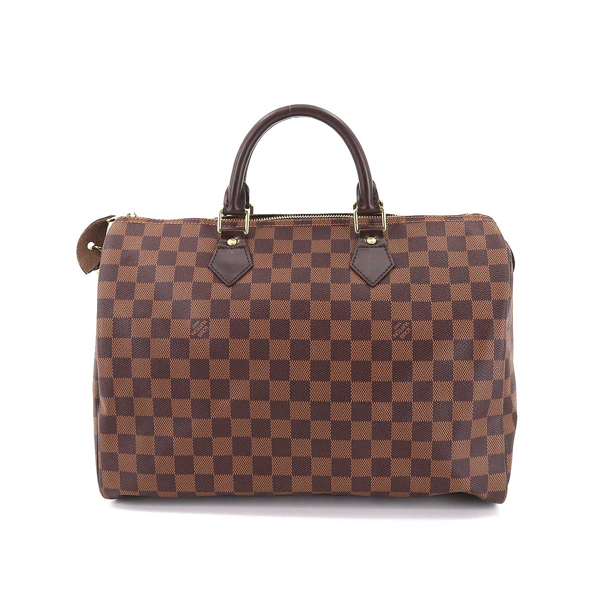 Louis Vuitton Damier Speedy 35 Hand Bag Ebene Brown