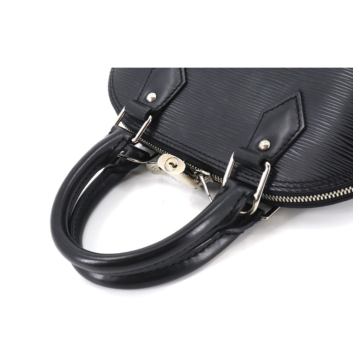 Louis Vuitton Epi Alma BB 2way Hand Shoulder Bag Leather Noir