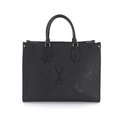 Louis Vuitton Monogram Implant Onthego MM 2way Tote Bag Noir