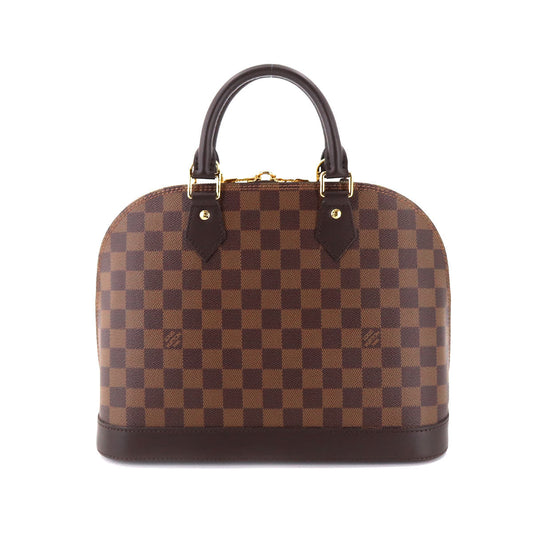 Louis Vuitton Damier Alma PM Hand Bag Ebene Brown