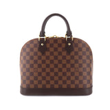 Louis Vuitton Damier Alma PM Hand Bag Ebene Brown