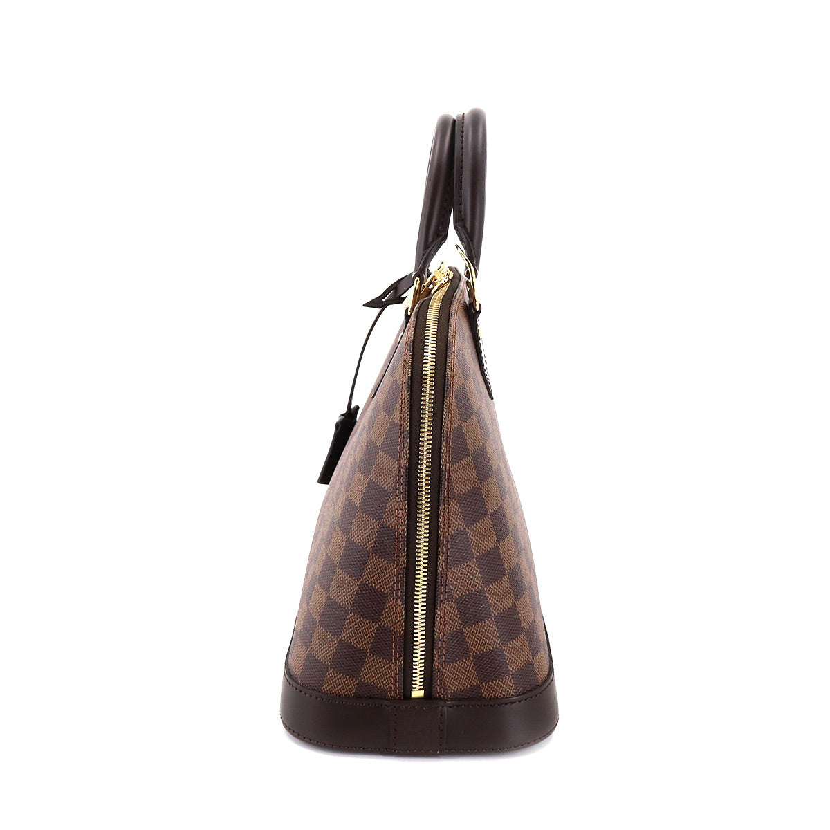 Louis Vuitton Damier Alma PM Hand Bag Ebene Brown