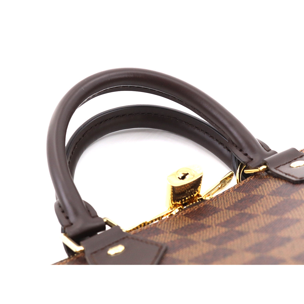 Louis Vuitton Damier Alma PM Hand Bag Ebene Brown
