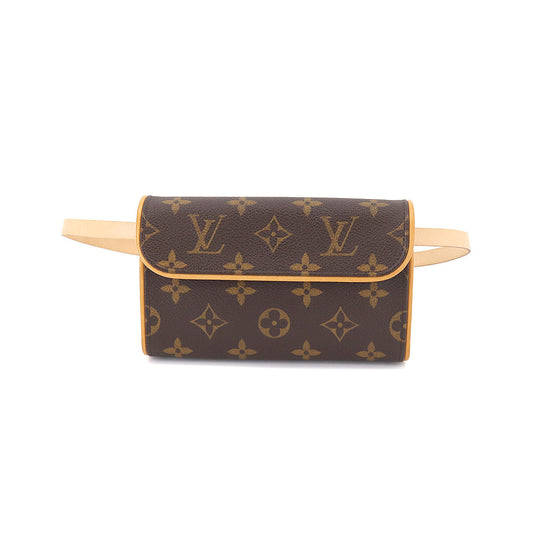 Louis Vuitton Monogram Pochette Florentine Waist Pouch Belt Bag Brown