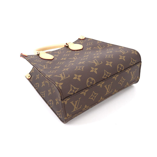 Louis Vuitton Monogram Sac Plat BB 2way Hand Shoulder Bag Brown