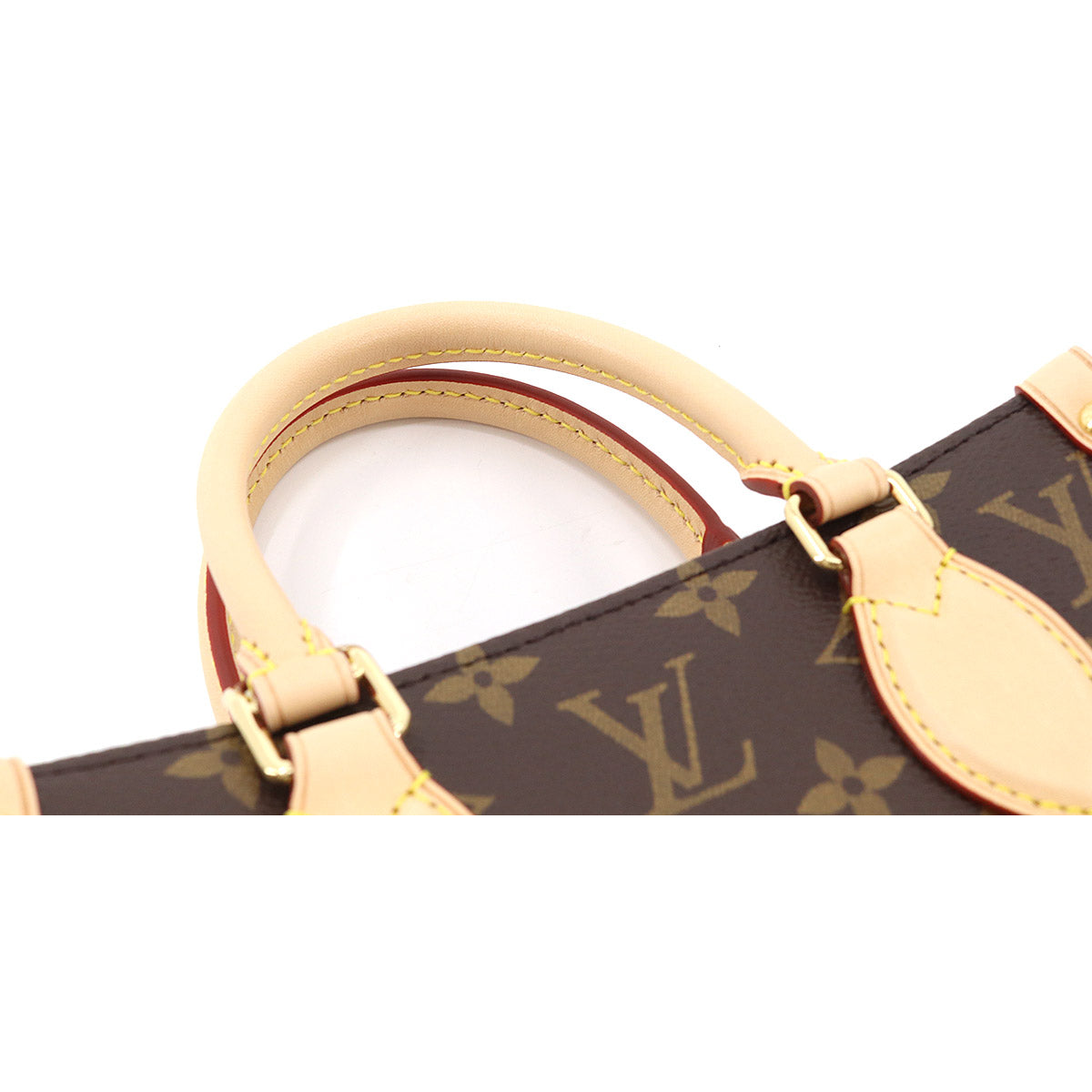 Louis Vuitton Monogram Sac Plat BB 2way Hand Shoulder Bag Brown