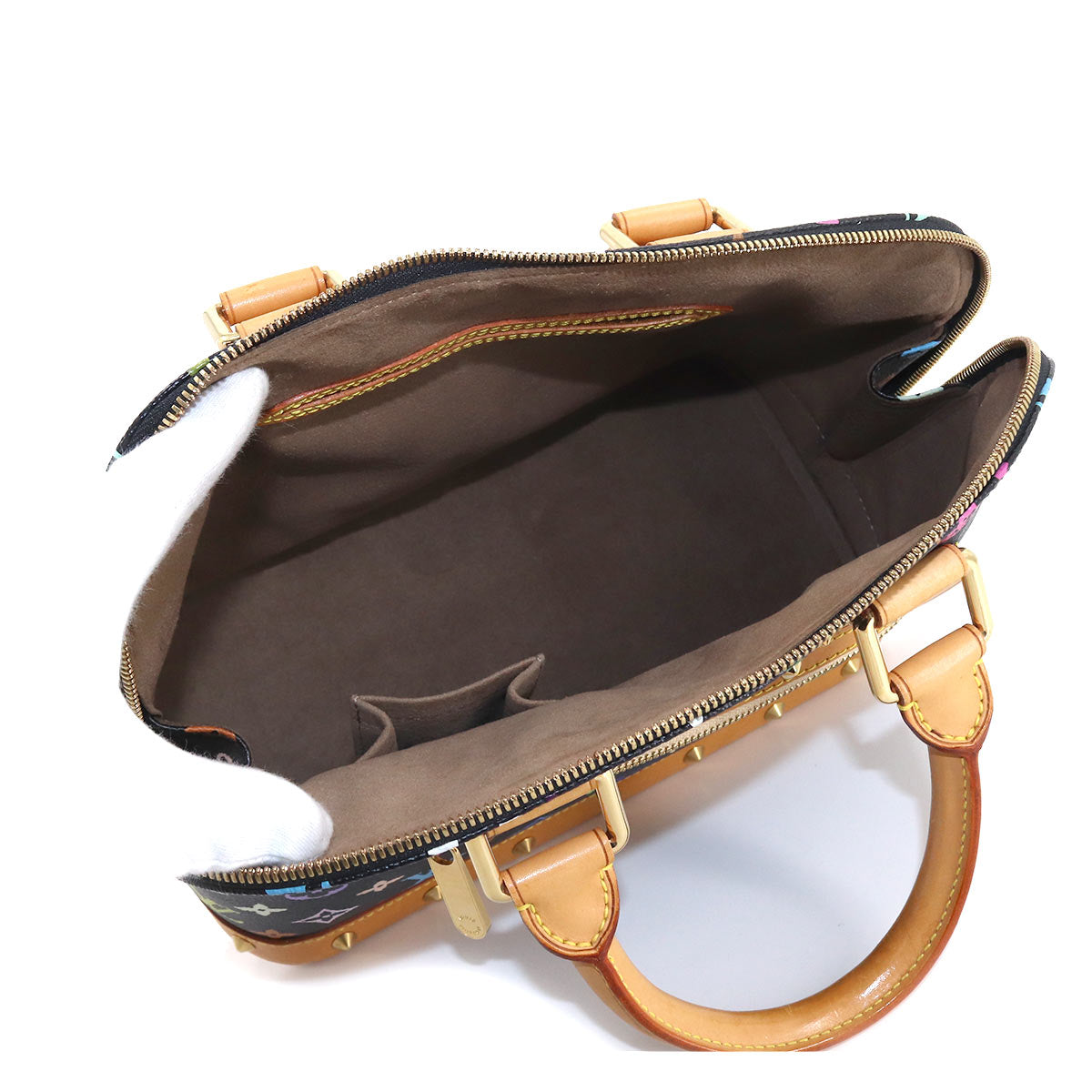Louis Vuitton Monogram Multicolor Alma Hand Bag Noir
