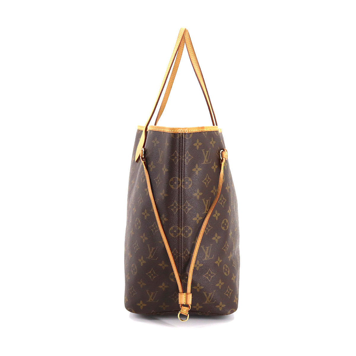 Louis Vuitton Monogram Neverfull GM Tote Bag Brown Gold Hardware