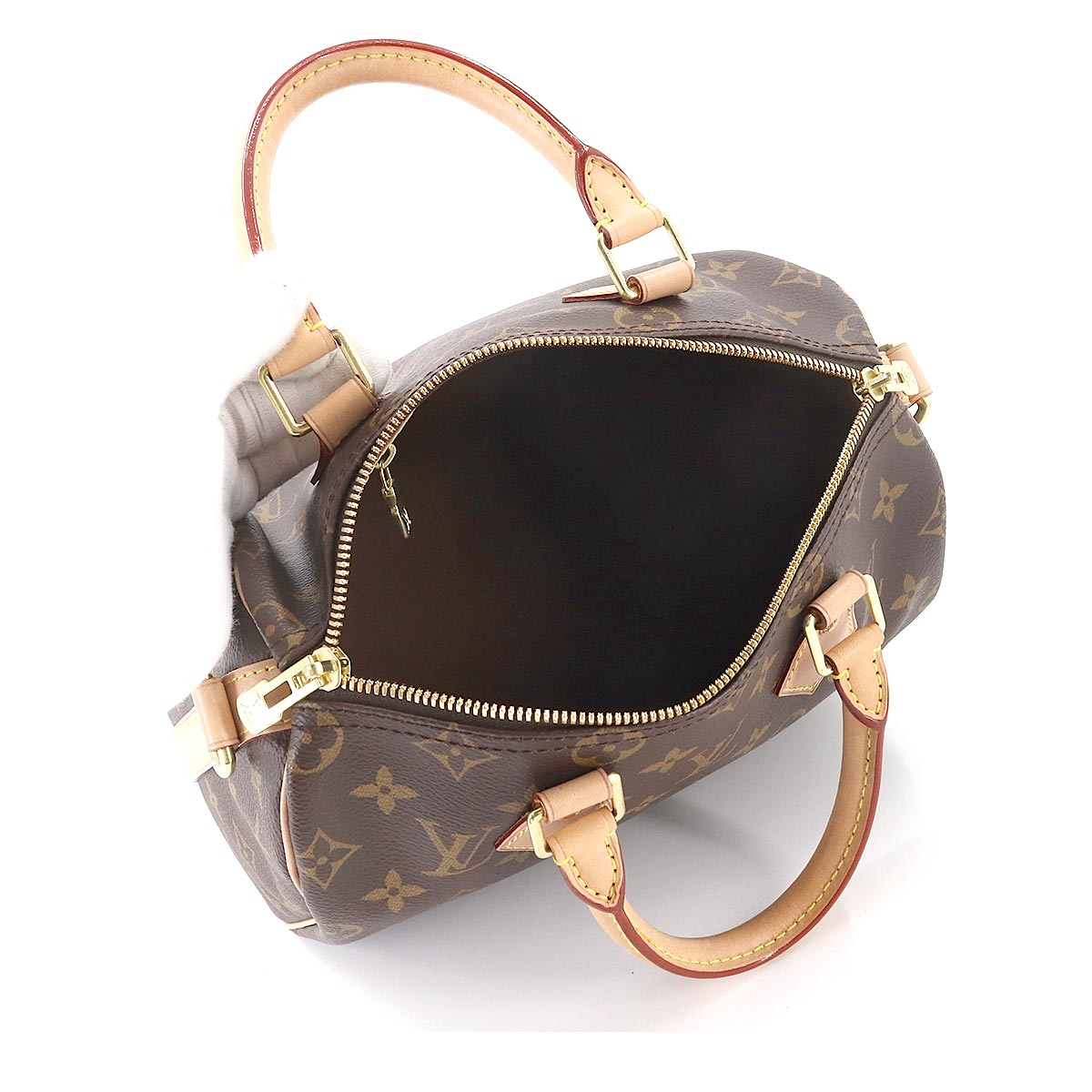 Louis Vuitton Monogram Speedy Bandouliere 25 2way Shoulder Bag Brown