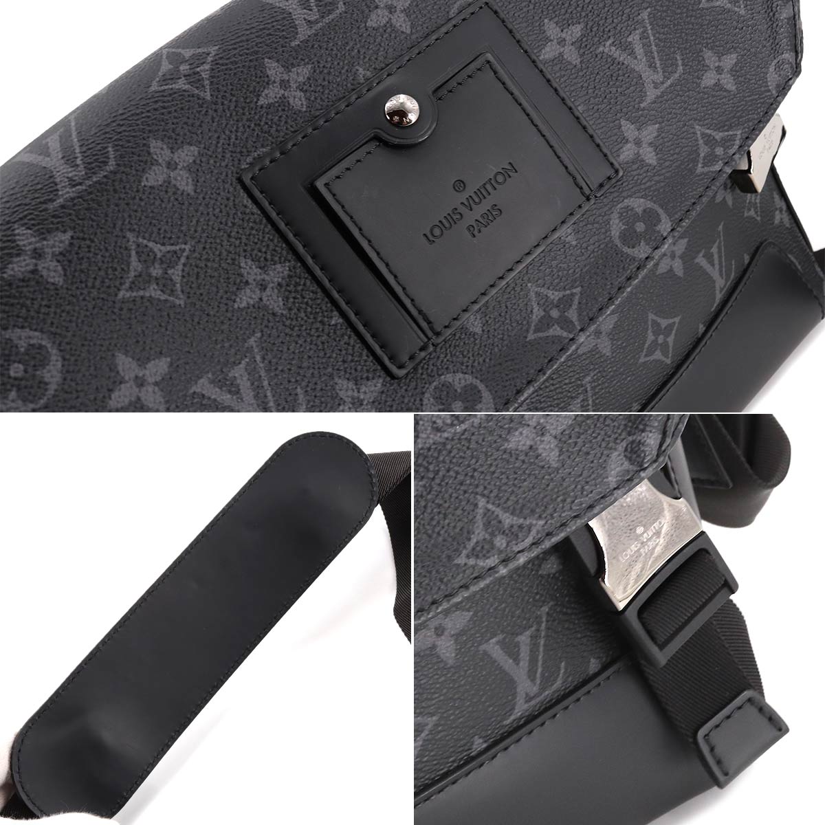 Louis Vuitton Monogram Eclipse Messenger Voyage PM Shoulder Bag