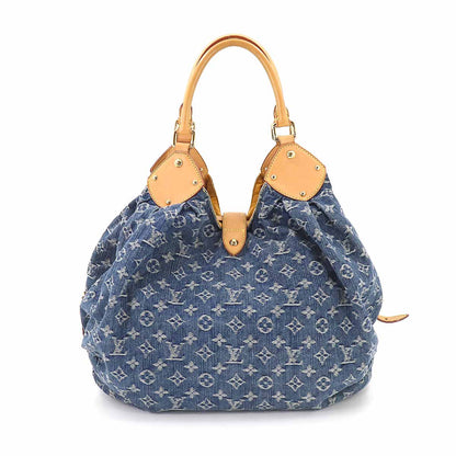 Louis Vuitton Monogram Denim XL Shoulder Bag Canvas Blue