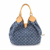 Louis Vuitton Monogram Denim XL Shoulder Bag Canvas Blue
