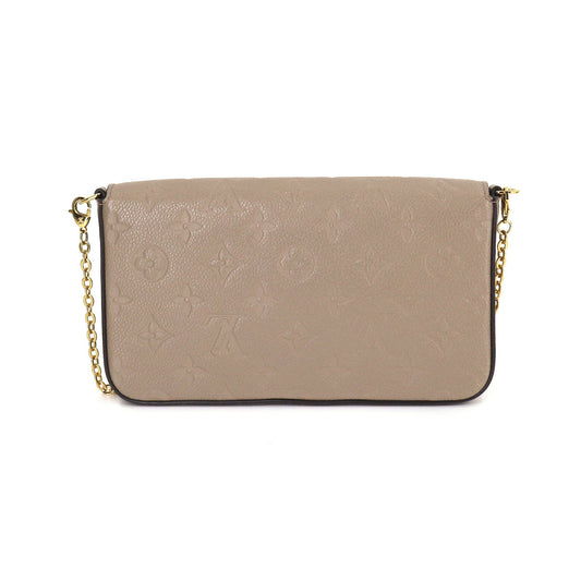 Louis Vuitton Monogram Implant Pochette Felicie Chain Wallet Leather