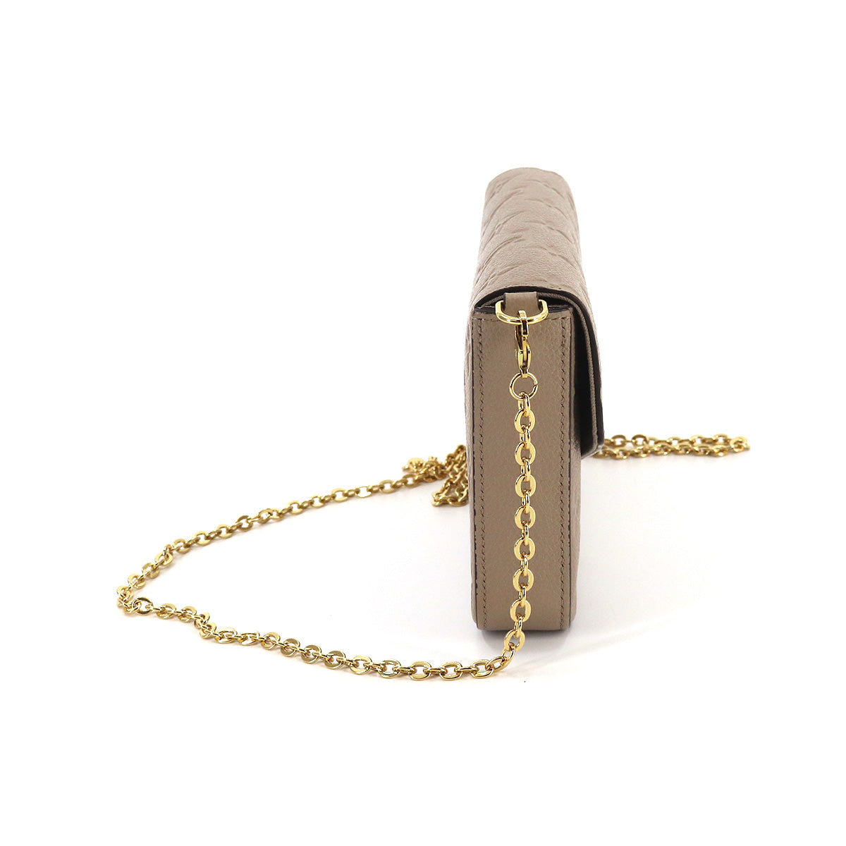 Louis Vuitton Monogram Implant Pochette Felicie Chain Wallet Leather
