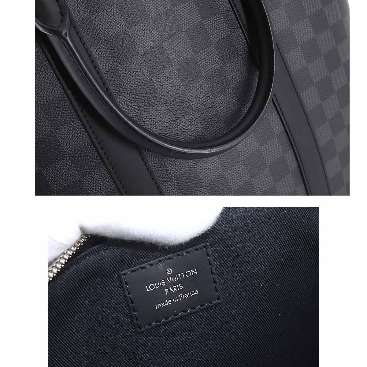 Louis Vuitton Damier Graphite Anton Tote 2way Shoulder Bag Black Gray