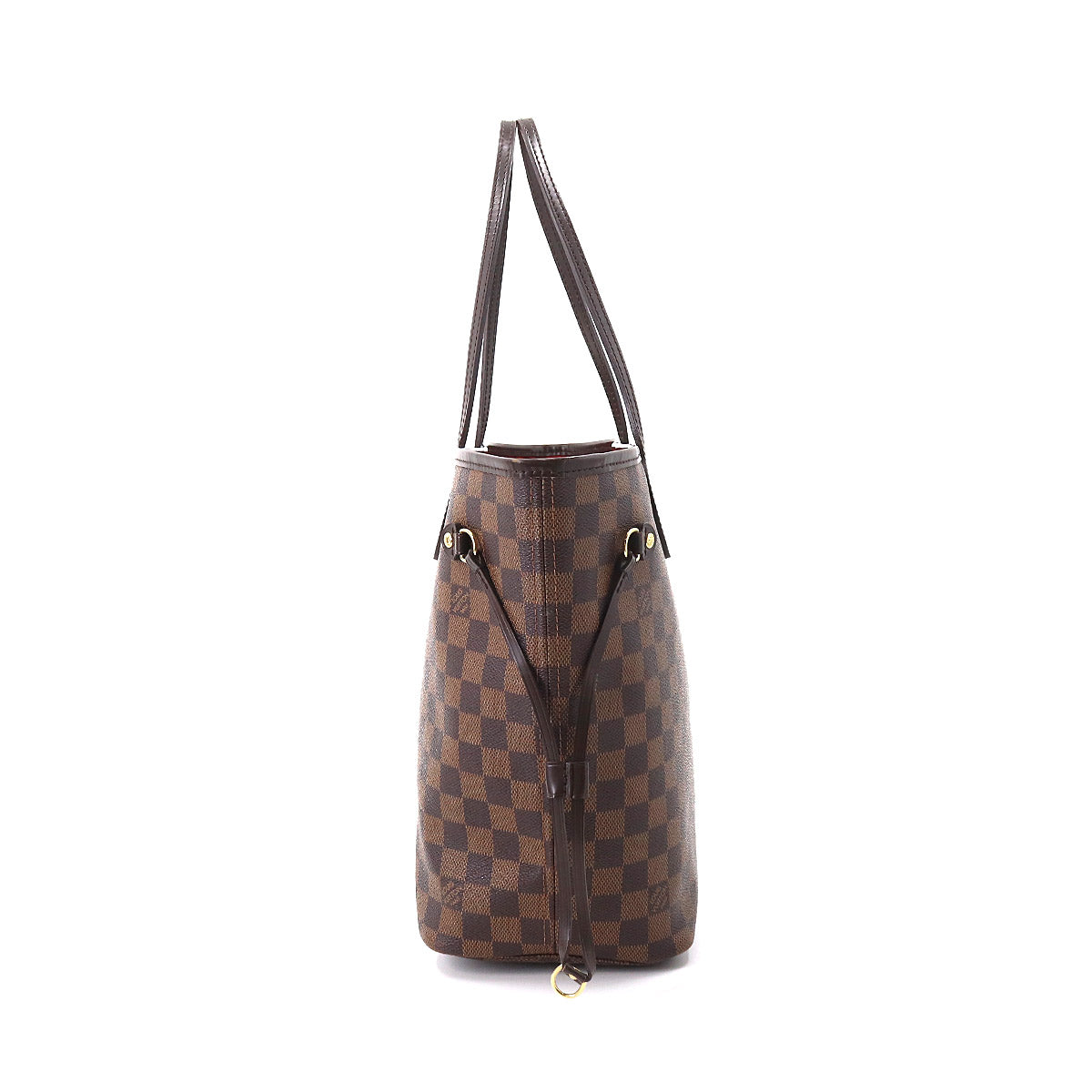Louis Vuitton Damier Neverfull MM Tote Bag Ebene Cerise Brown