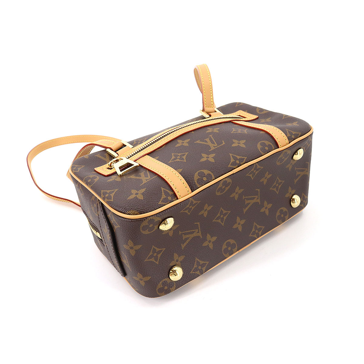 Louis Vuitton Monogram Cite Shoulder Bag Brown Gold Hardware