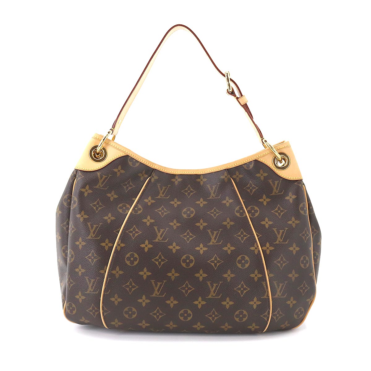 Louis Vuitton Monogram Galliera PM Shoulder Bag Brown