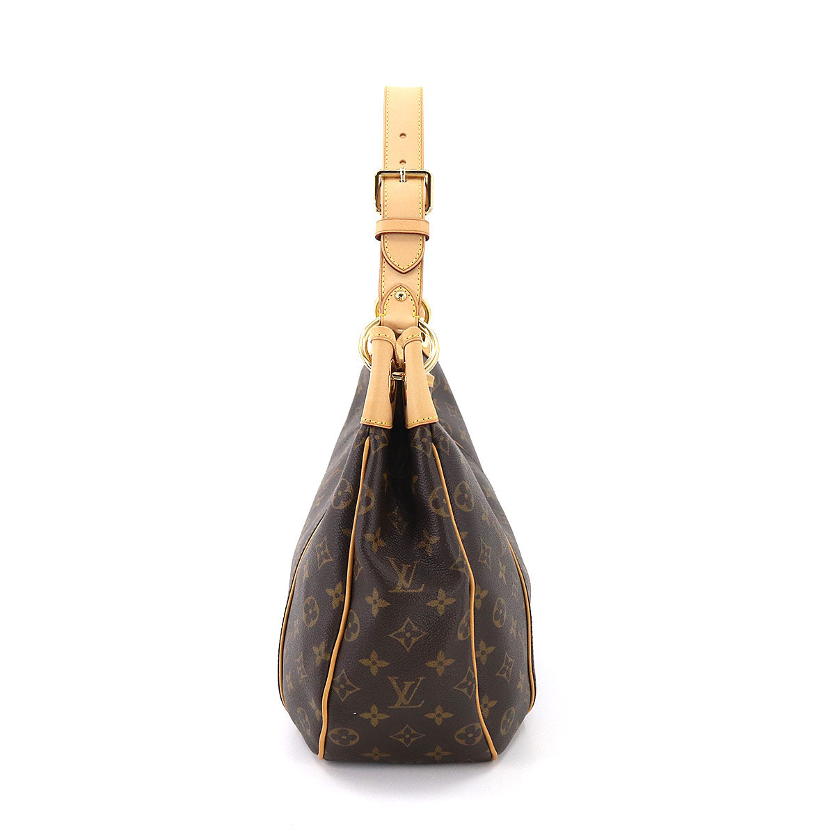 Louis Vuitton Monogram Galliera PM Shoulder Bag Brown