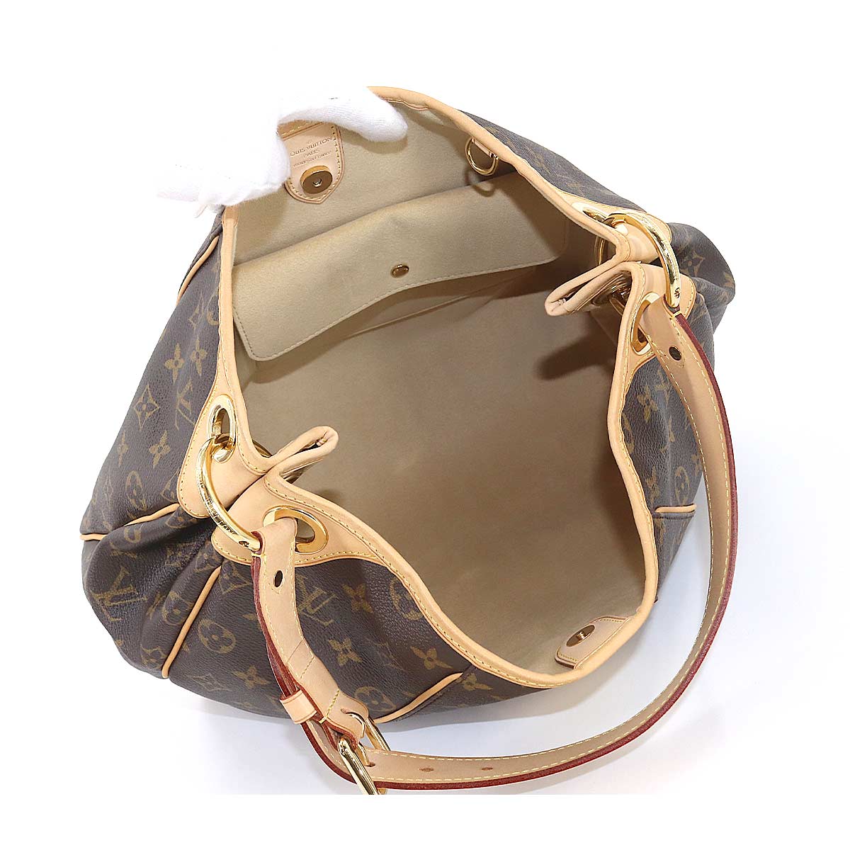 Louis Vuitton Monogram Galliera PM Shoulder Bag Brown