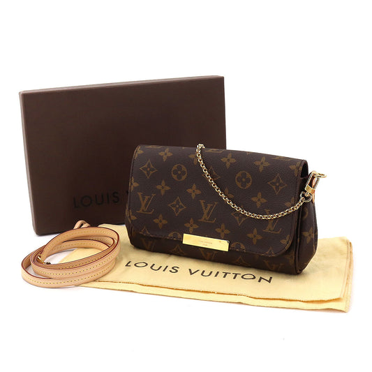 Louis Vuitton Monogram Favorite PM 2way Hand Shoulder Bag Brown