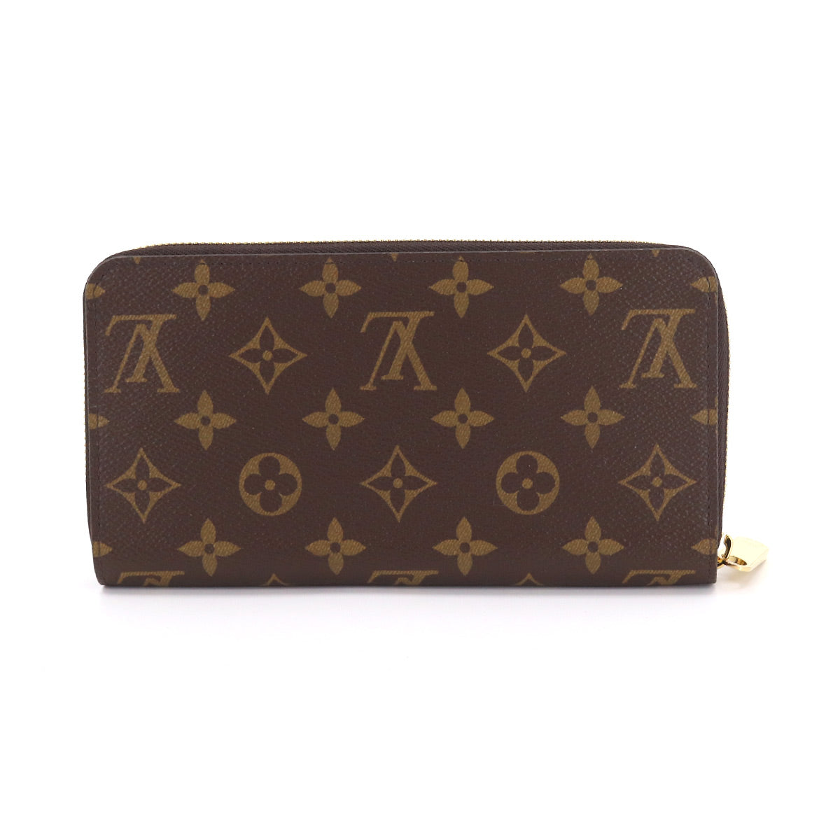 Louis Vuitton Monogram Zippy Round Zipper Long Wallet Brown