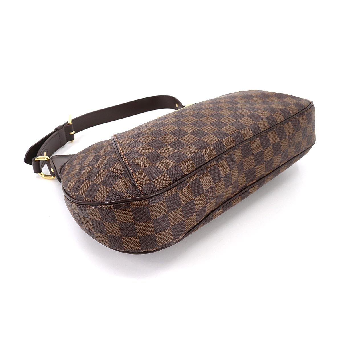 Louis Vuitton Damier Thames GM Shoulder Bag Ebene Gold Metal
