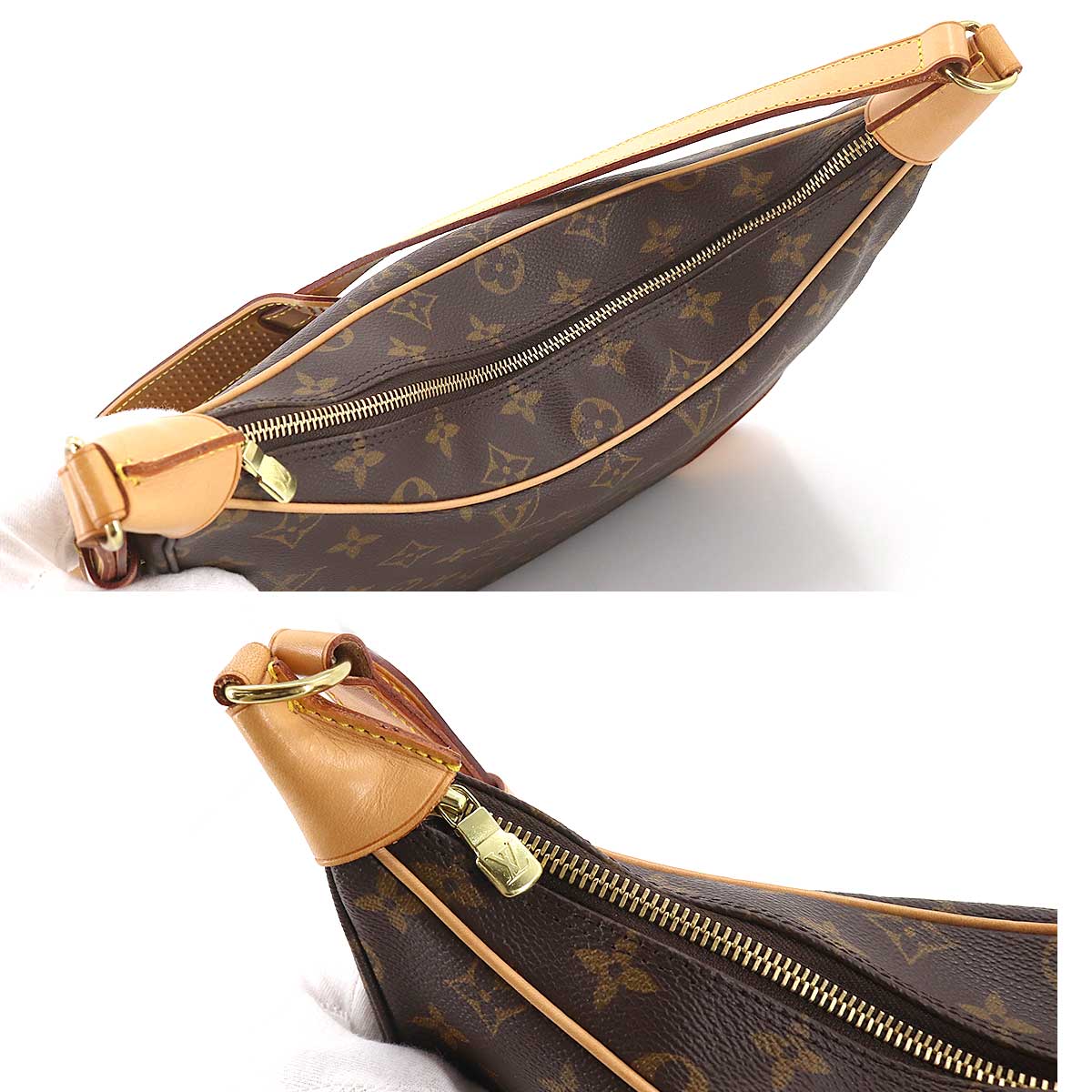 Louis Vuitton Monogram Boulogne Shoulder Bag Brown