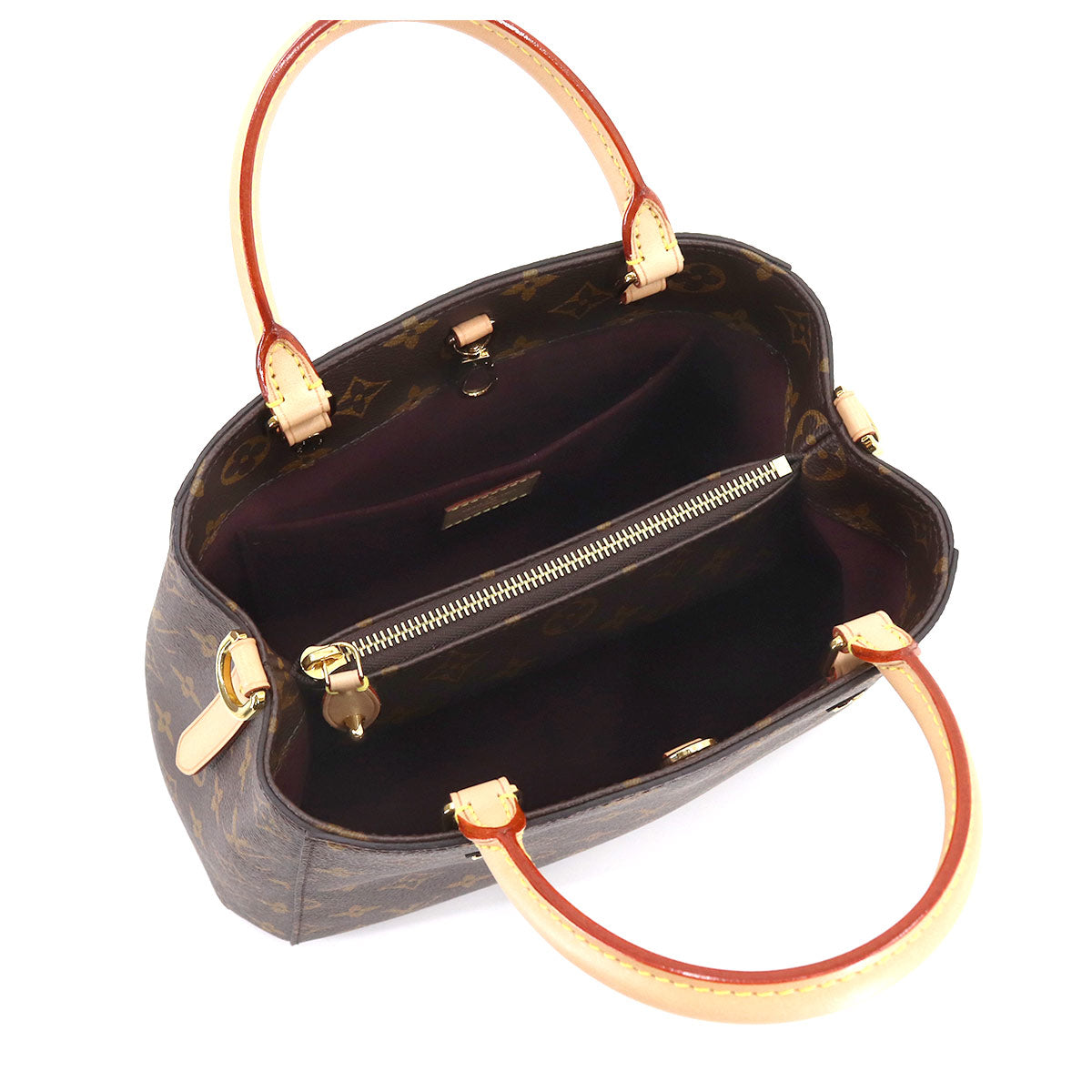 Louis Vuitton Monogram Montaigne BB 2way Hand Shoulder Bag Brown