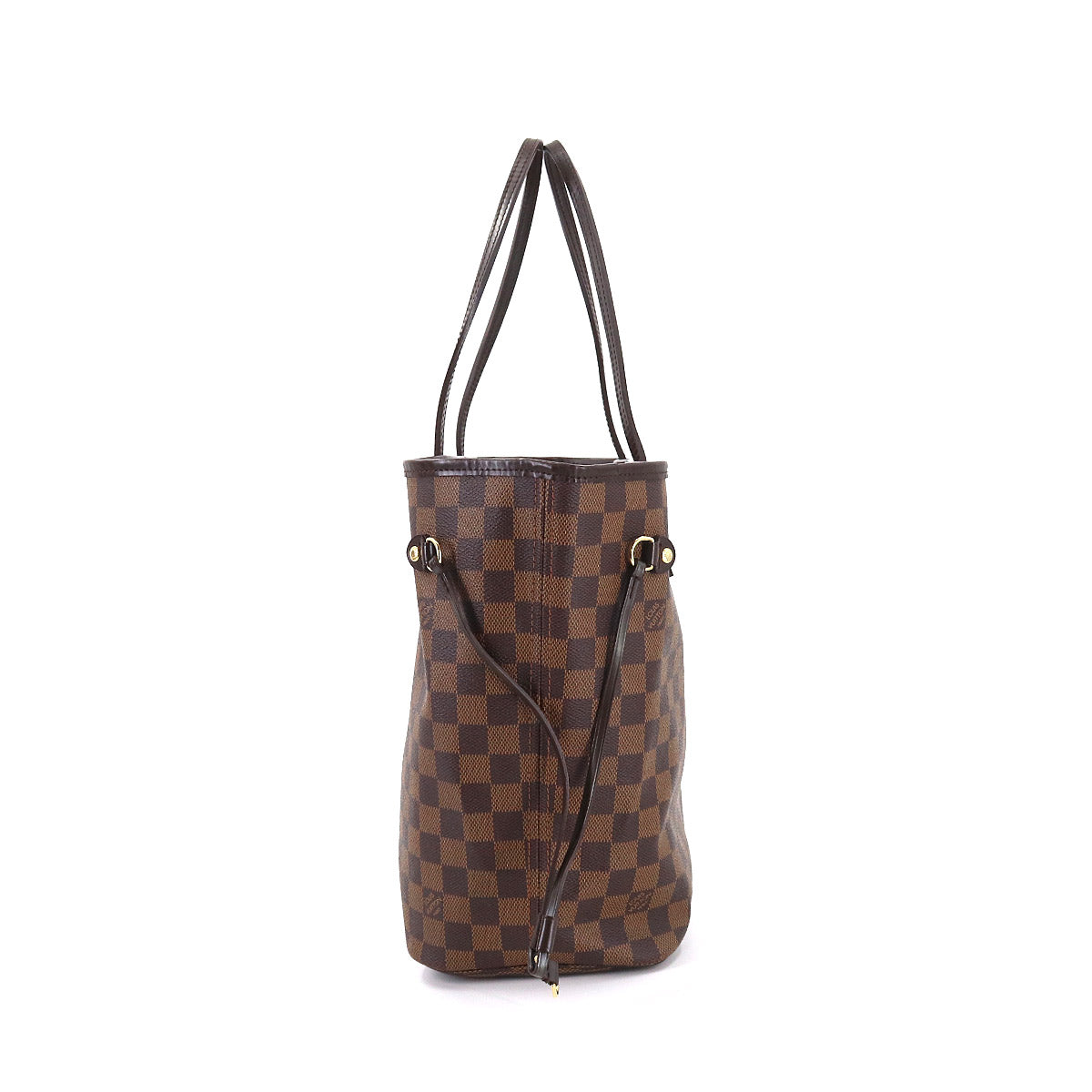 Louis Vuitton Damier Neverfull MM Tote Bag Ebene Cerise Brown