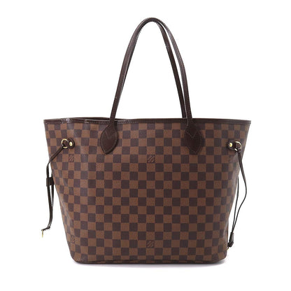 Louis Vuitton Damier Neverfull MM Tote Bag Ebene Cerise Brown