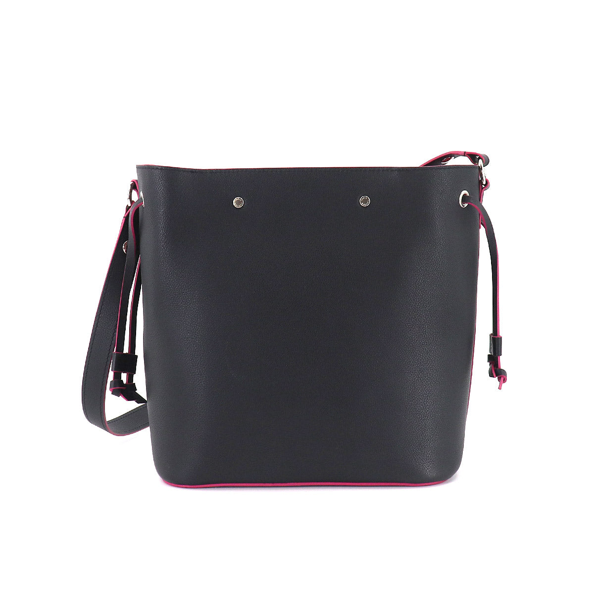 Louis Vuitton Lock Me Bucket Shoulder Bag Leather Noir