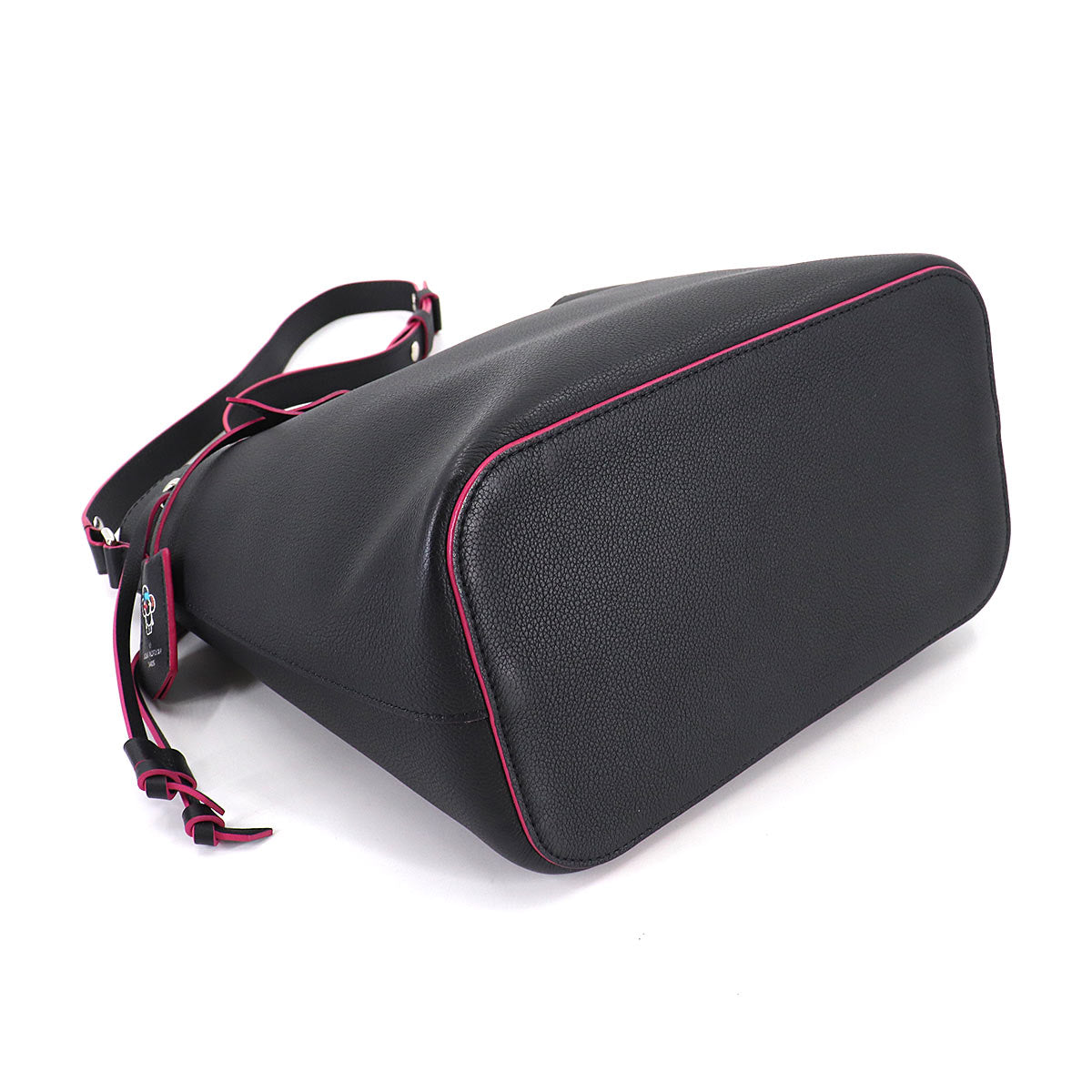 Louis Vuitton Lock Me Bucket Shoulder Bag Leather Noir