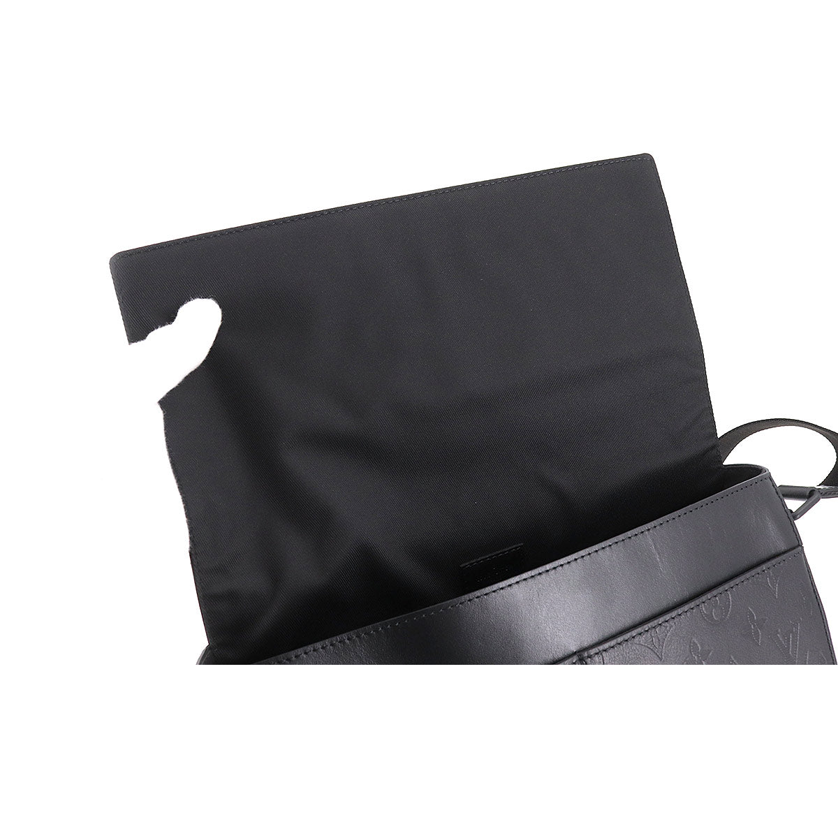 Louis Vuitton Monogram Shadow Sprinter Messenger Shoulder Bag Leather Noir