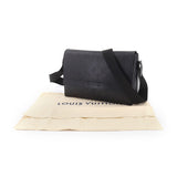 Louis Vuitton Monogram Shadow Sprinter Messenger Shoulder Bag Leather Noir