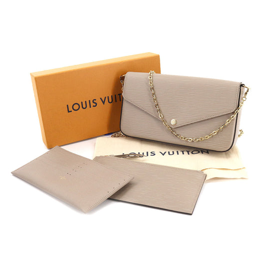 Louis Vuitton Epi Pochette Felicie Chain Wallet Leather