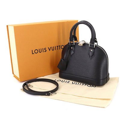 Louis Vuitton Epi Alma BB 2way Hand Shoulder Bag Leather Noir