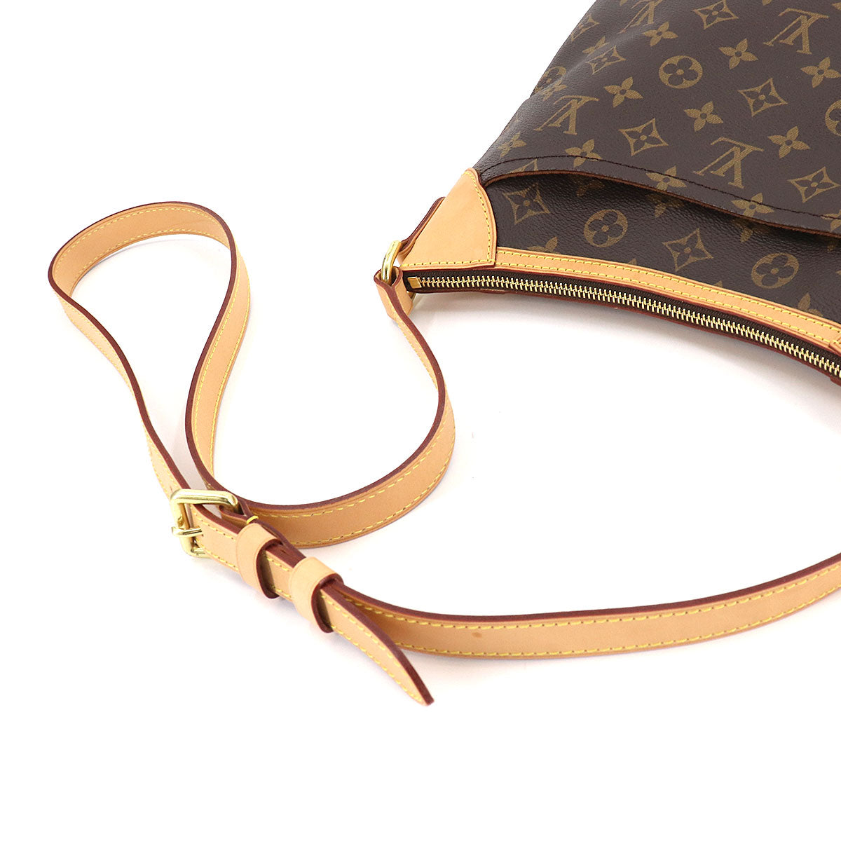 Louis Vuitton Monogram Odeon PM Shoulder Bag Brown