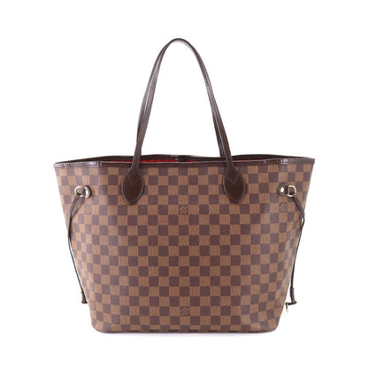 Louis Vuitton Damier Neverfull MM Tote Bag Ebene Brown
