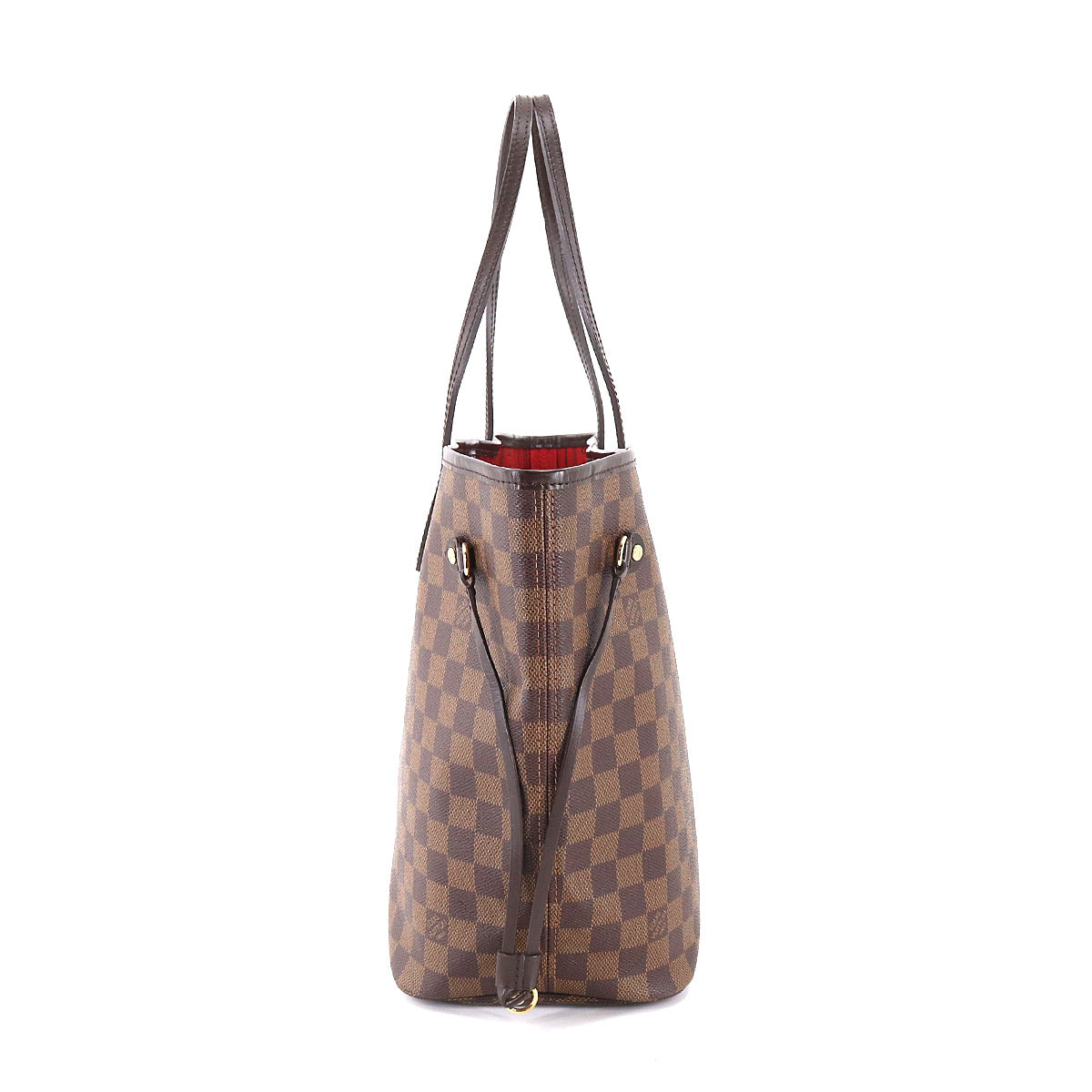 Louis Vuitton Damier Neverfull MM Tote Bag Ebene Brown