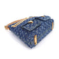 Louis Vuitton Monogram Denim Baggy GM Shoulder Bag Canvas Blue