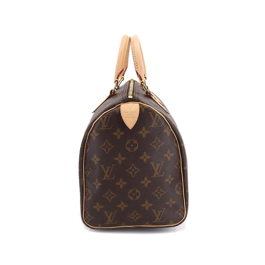 Louis Vuitton Monogram Speedy 30 Hand Bag Brown