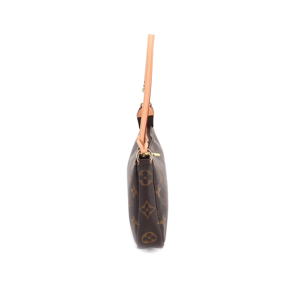 Louis Vuitton Monogram Pochette Accessoires Hand Bag Brown