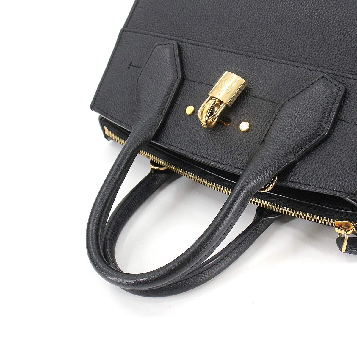 Louis Vuitton City Steamer PM 2way Shoulder Bag Leather Noir