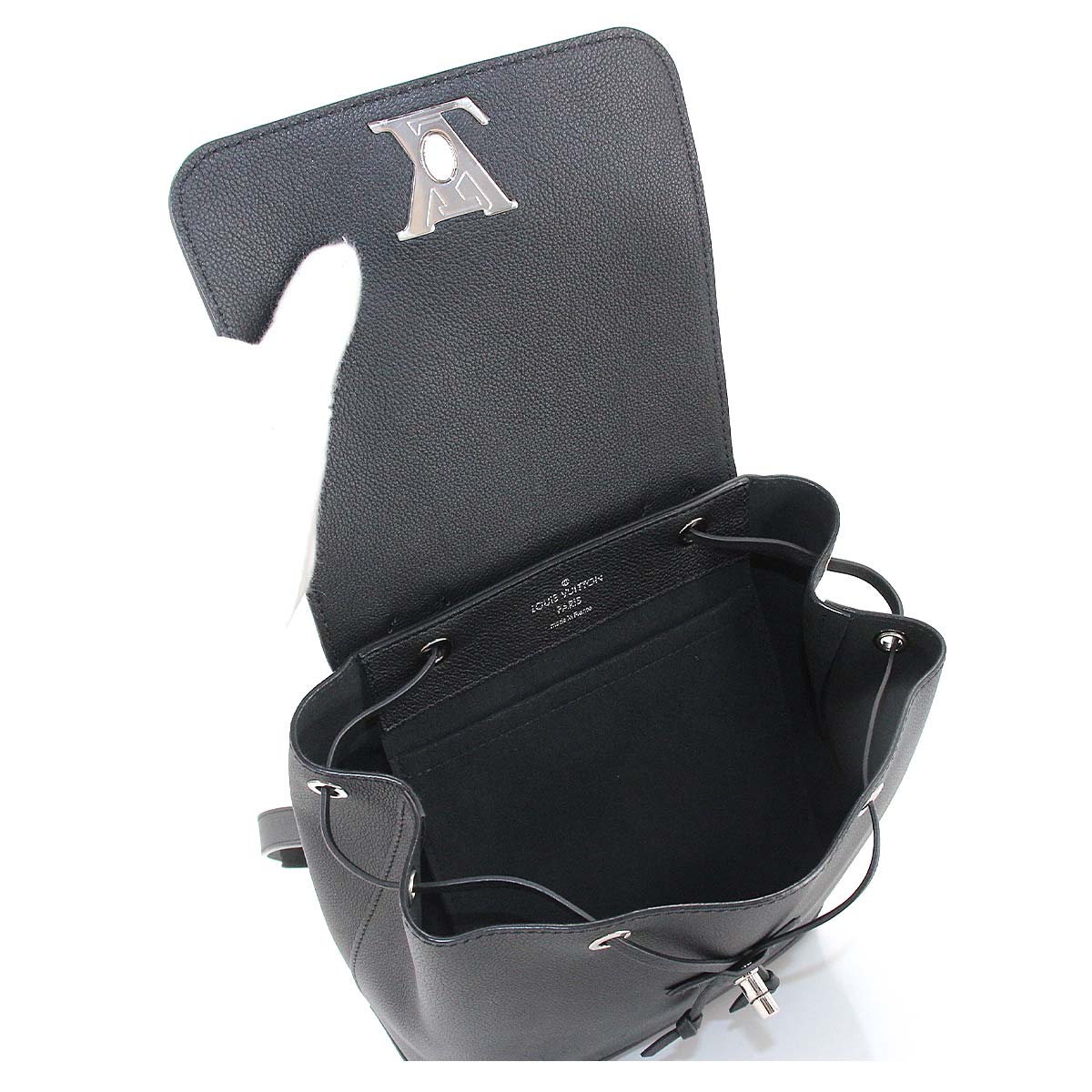 Louis Vuitton Lock Me Backpack Rucksack Leather Noir