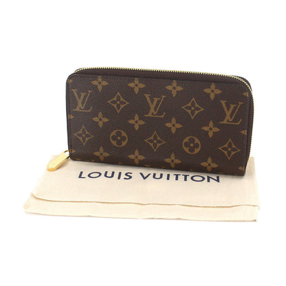 Louis Vuitton Monogram Zippy Round Zipper Long Wallet Brown